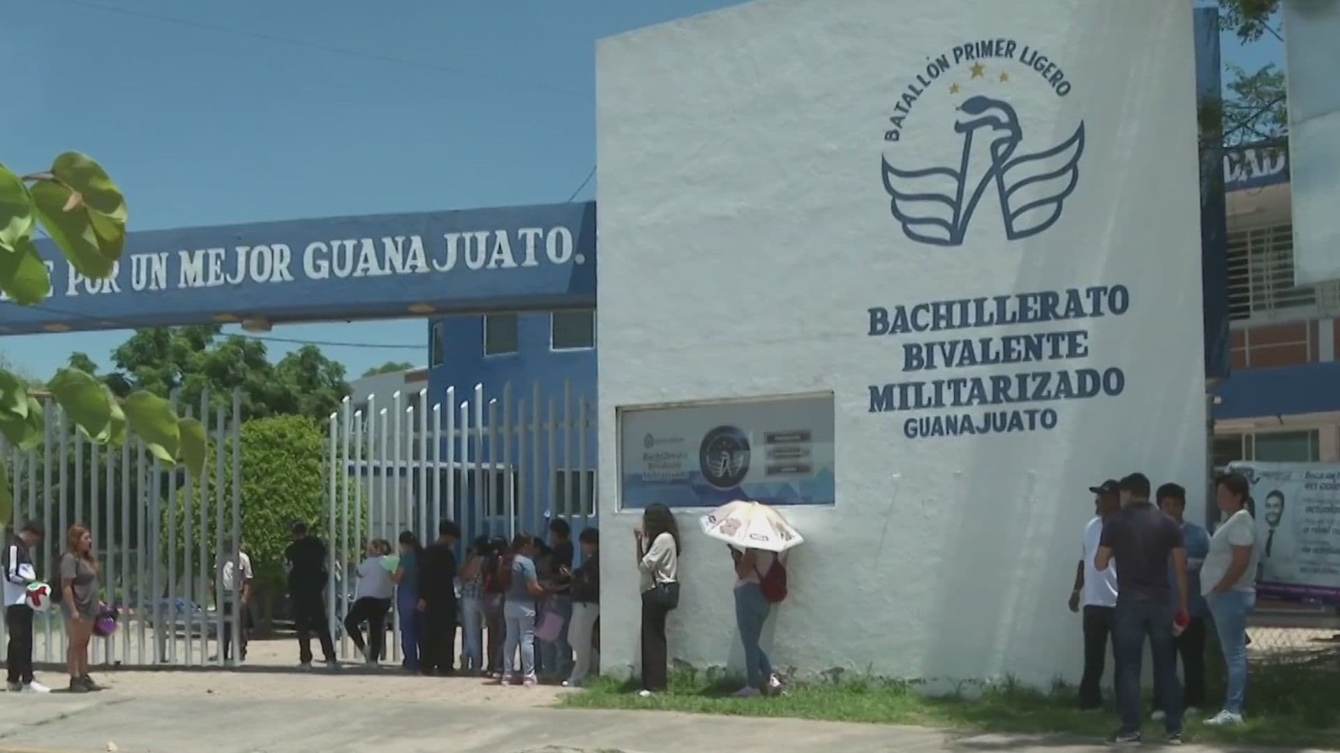 Instalaciones de Bachillerato Bivalente Militarizado en Guanajuato.