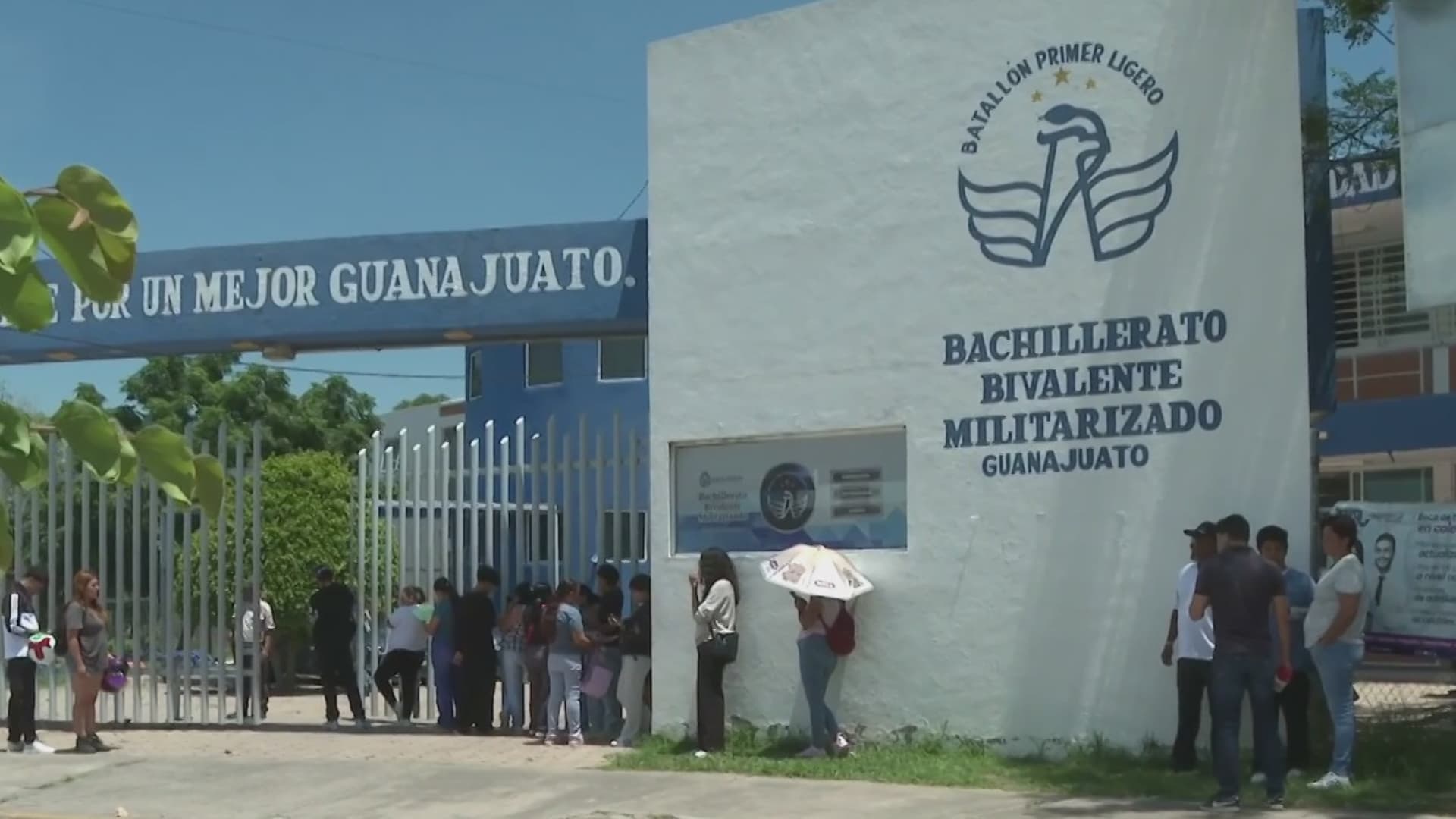Instalaciones de Bachillerato Bivalente Militarizado en Guanajuato.