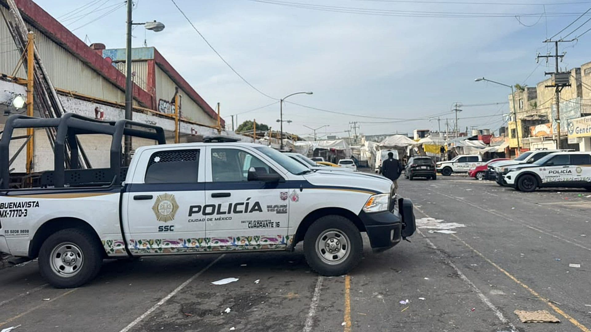 Operativo policial tras balacera en colonia Morelos, CDMX. Foto: N+
