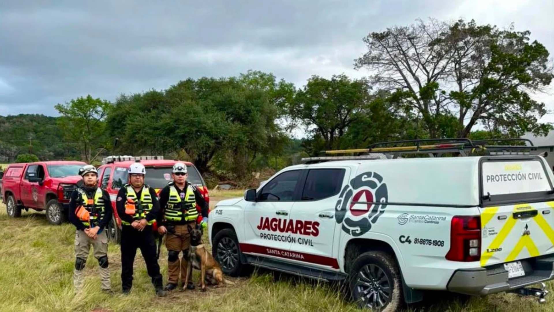 Viajan Tres Binomios Caninos de Santa Catarina, NL, a Venezuela para Labores de Rescate