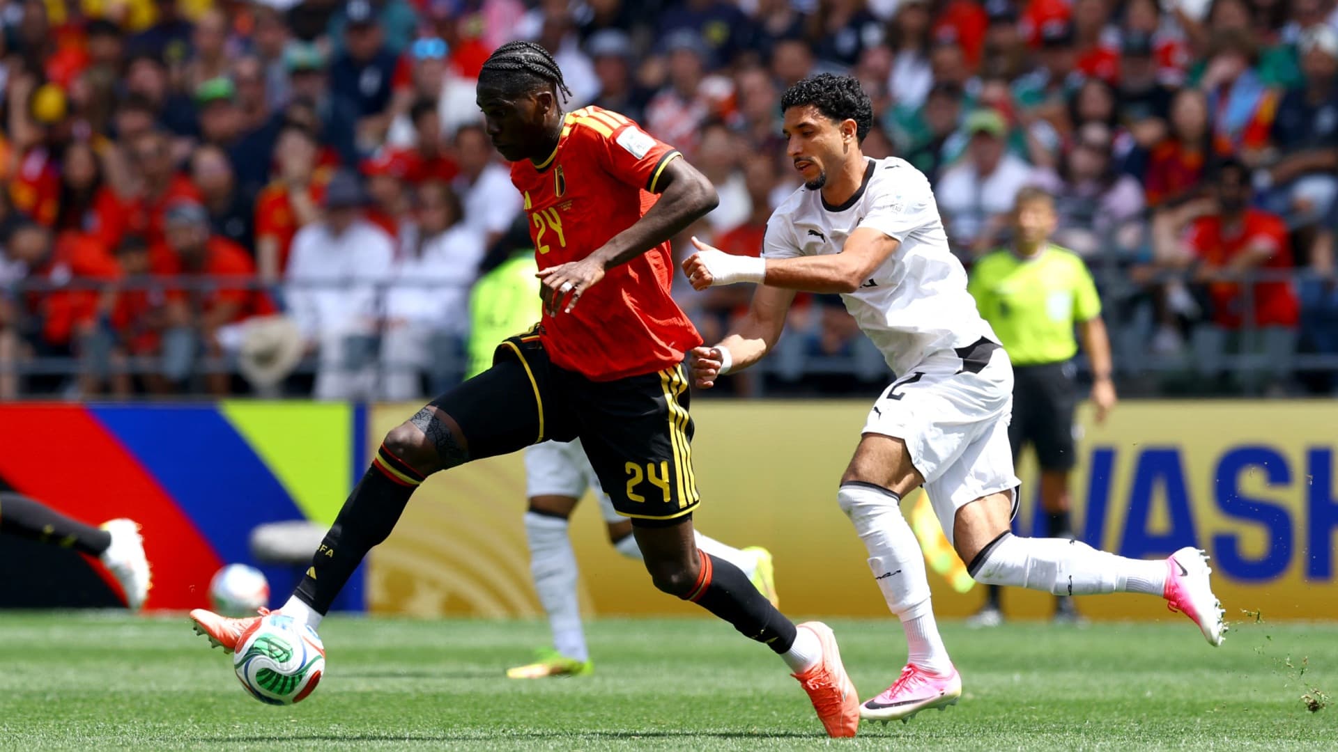 Bélgica y Egipto se enfrentaron en el Estadio Seattle, en Estados Unidos