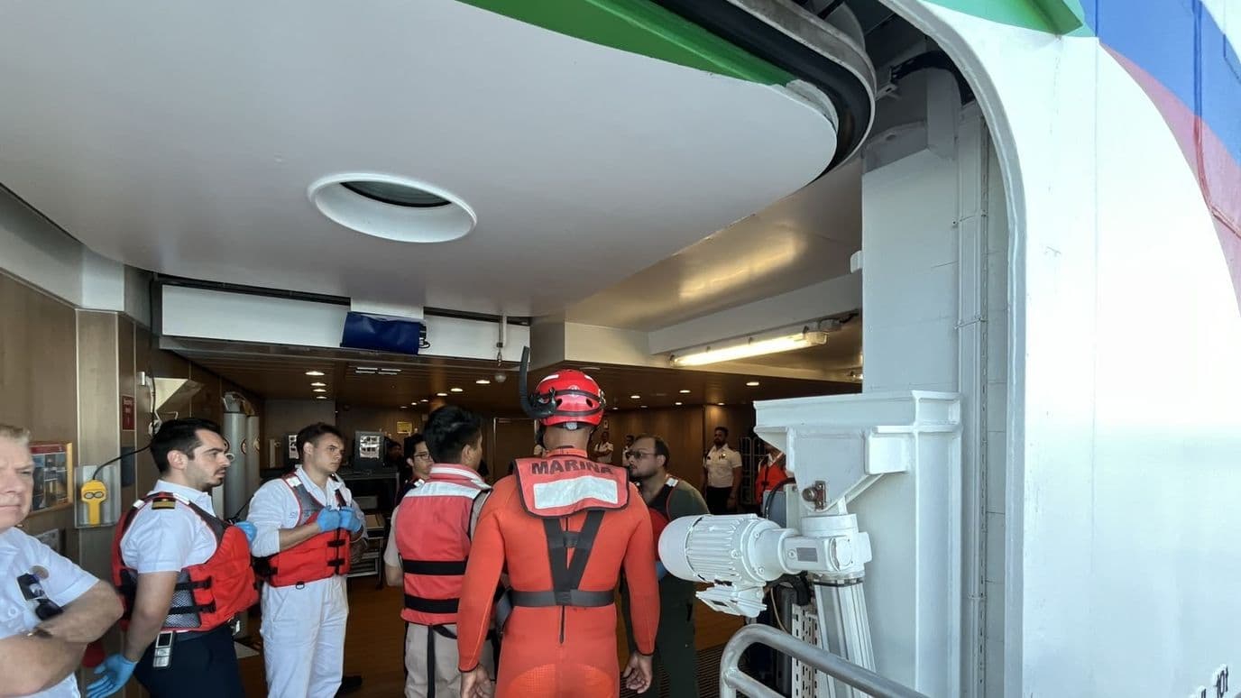 Marina Evacúa a Mujer con Síntomas de Apendicitis en Crucero de Ensenada, BC