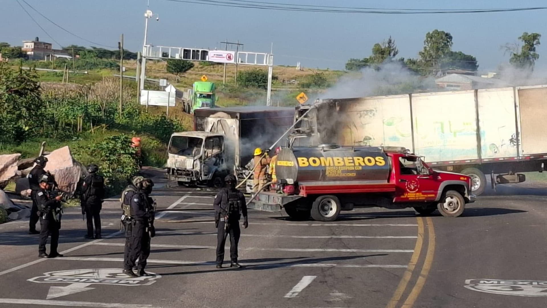 Una carretera de Michoacán.