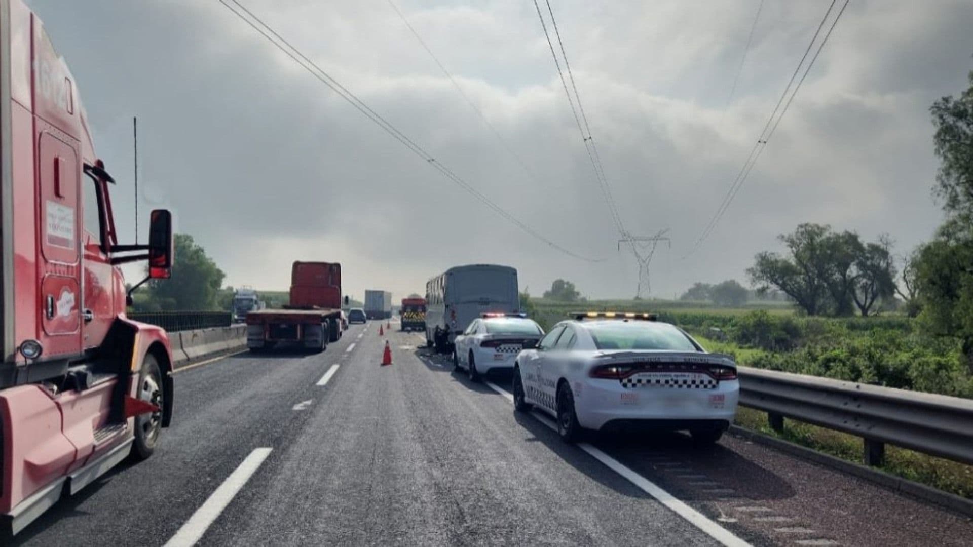 Accidente en carretera Libramiento Norte