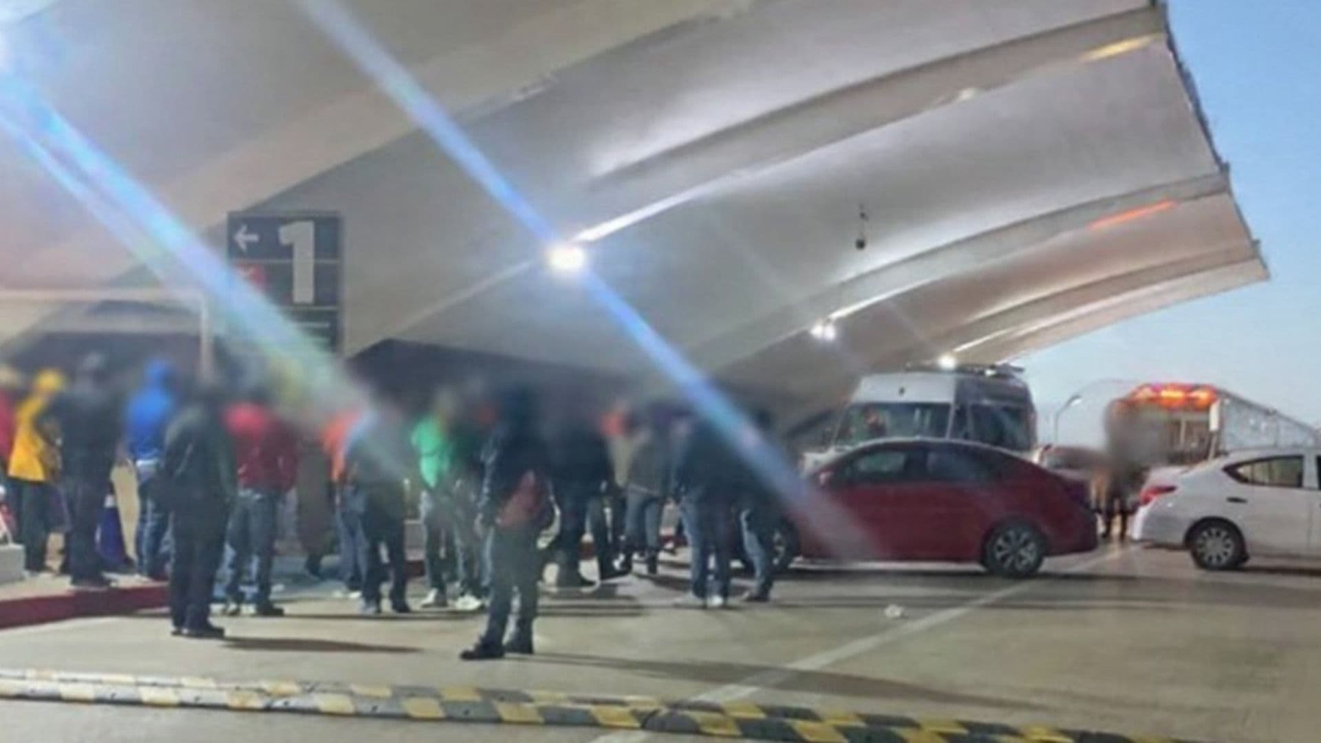 Bloqueo en aeropuerto de Tuxtla Gutiérrez, Chiapas.