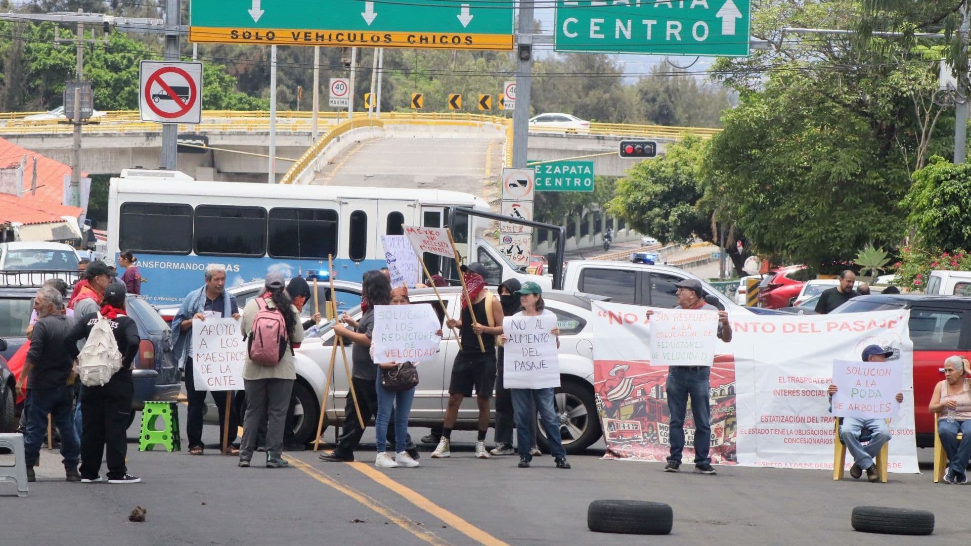 Bloqueo en carretera federal México-Cuernavaca el 11 de junio 2026