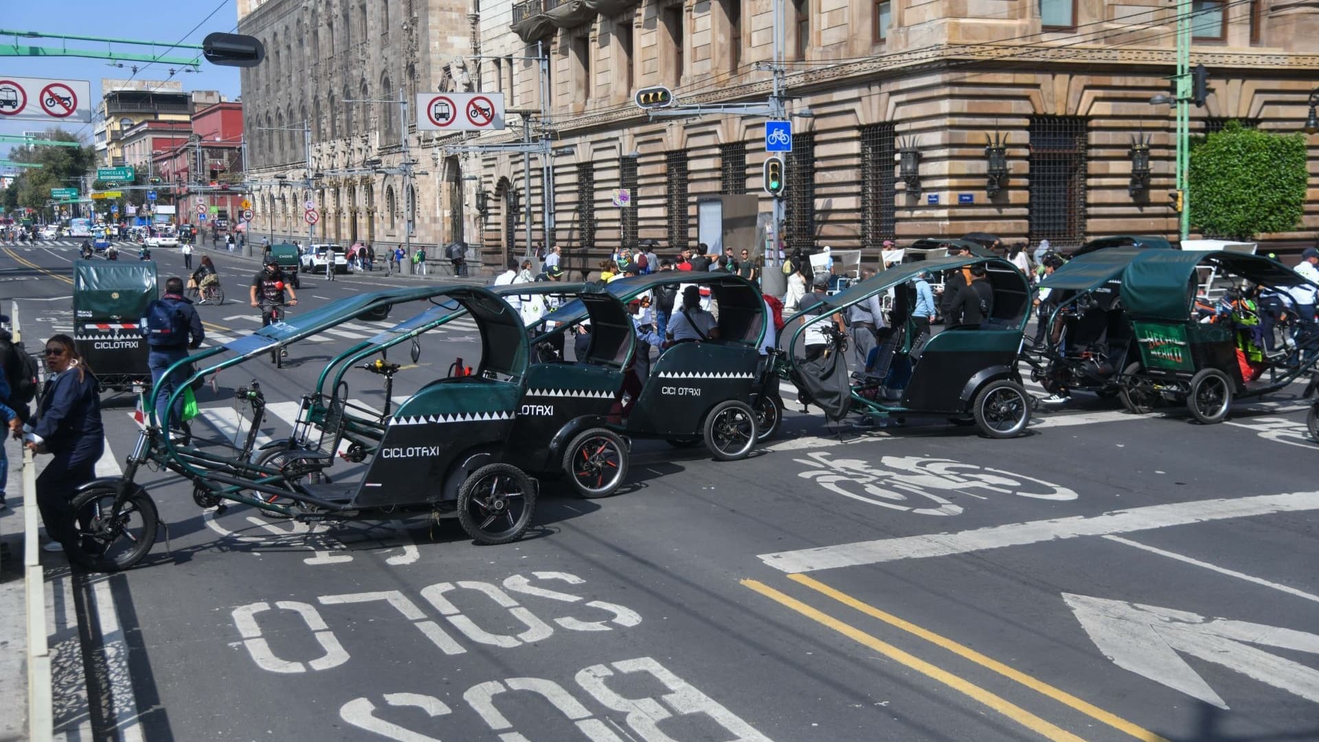 Bloqueo en la Ciudad de México.