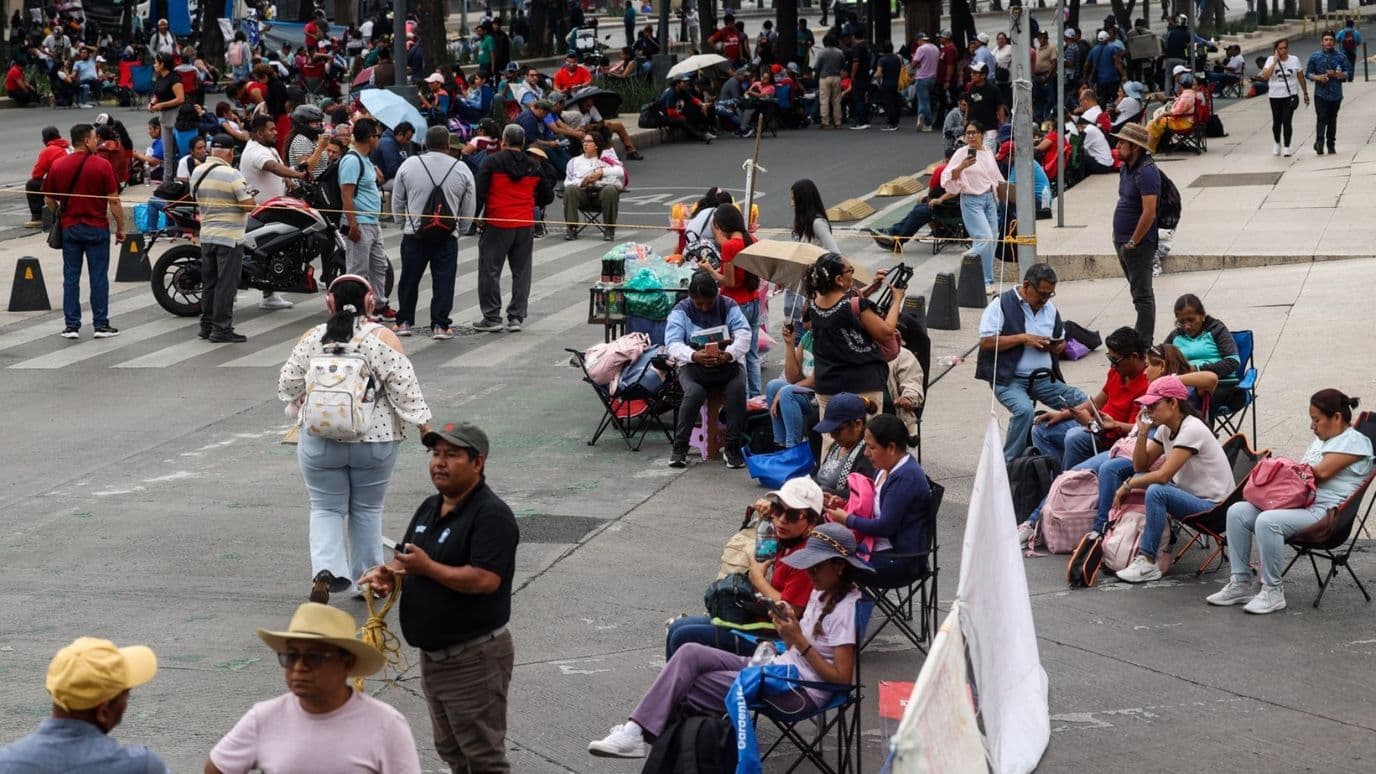 Bloqueo en Paseo de la Reforma.