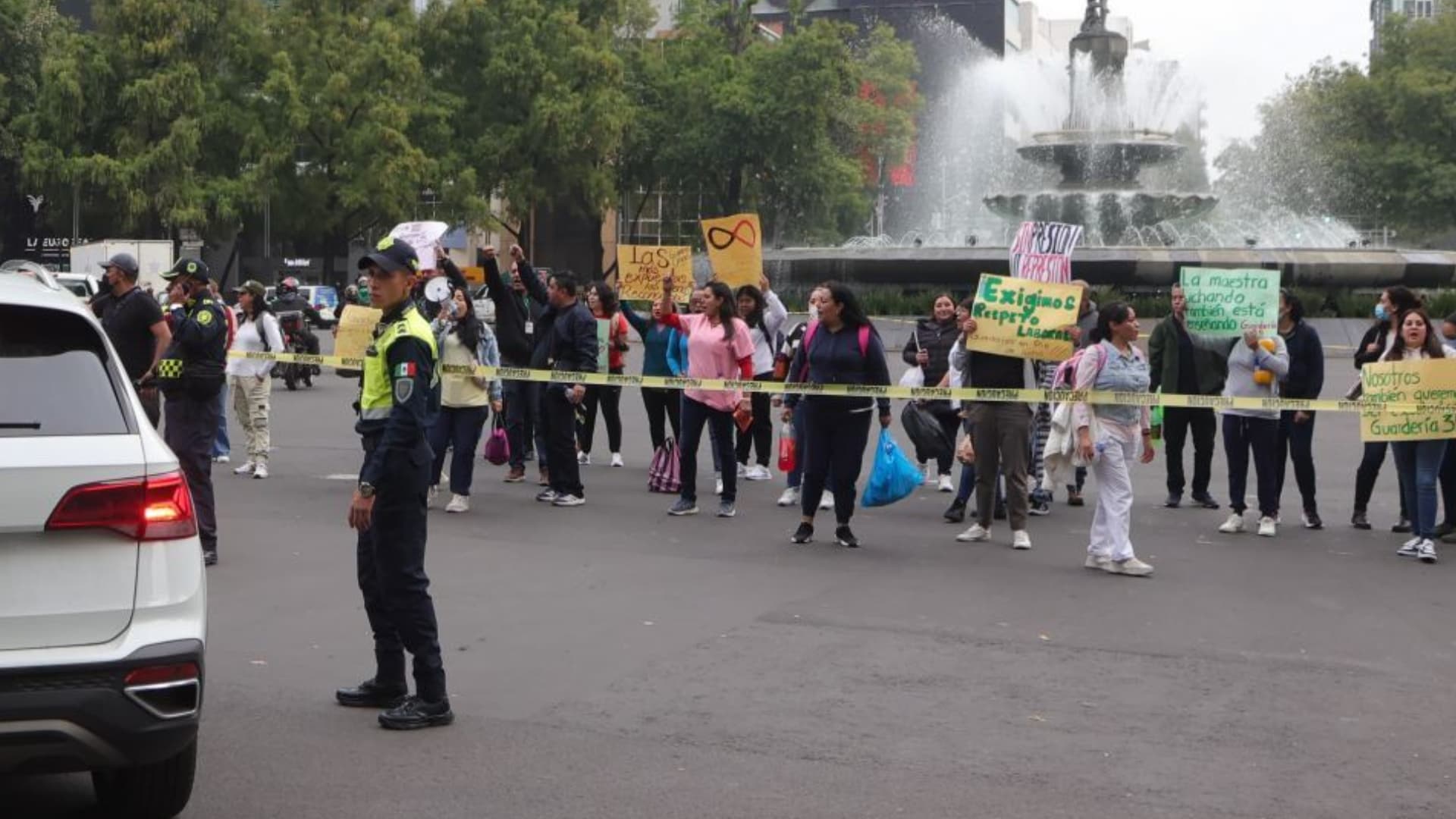 Bloqueo en la Ciudad de México.