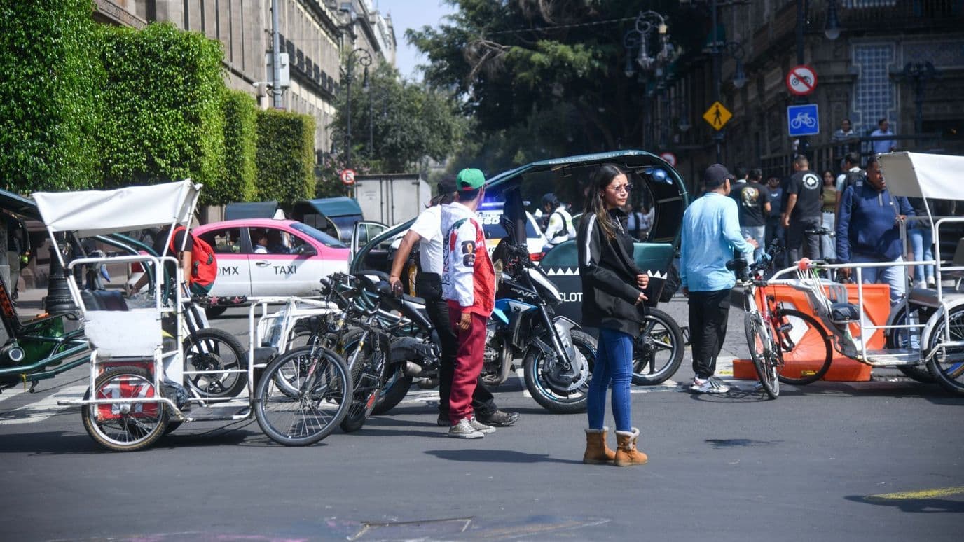 Bloqueo en la Ciudad de México.
