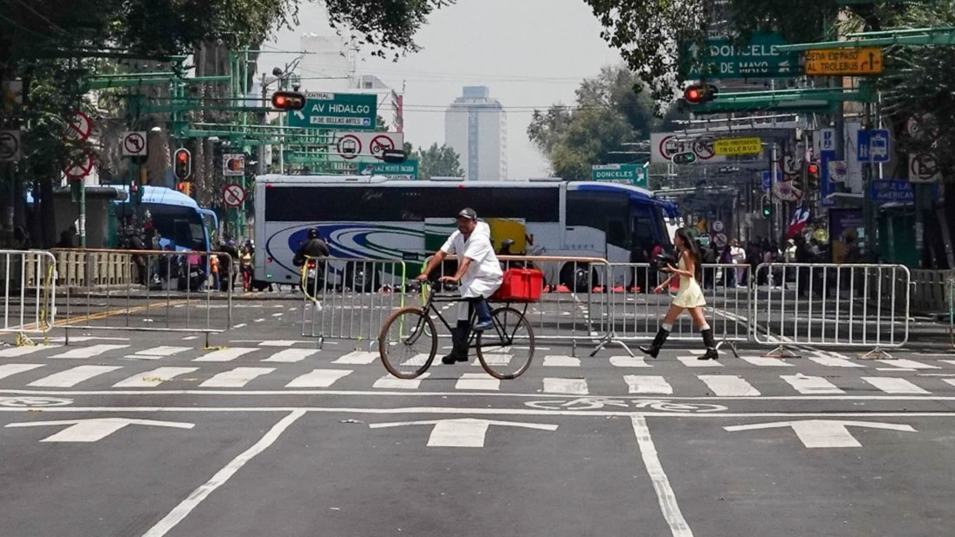 Bloqueo en la Ciudad de México.