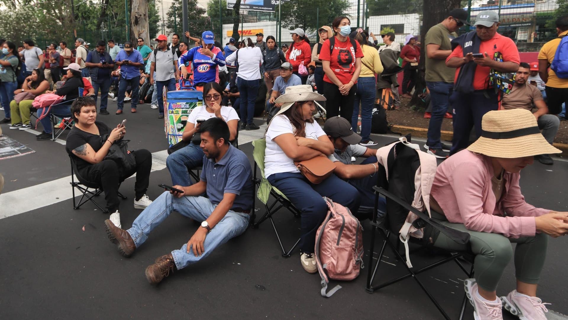 Bloqueo de la CNTE en Tlalpan el 17 de junio 2026