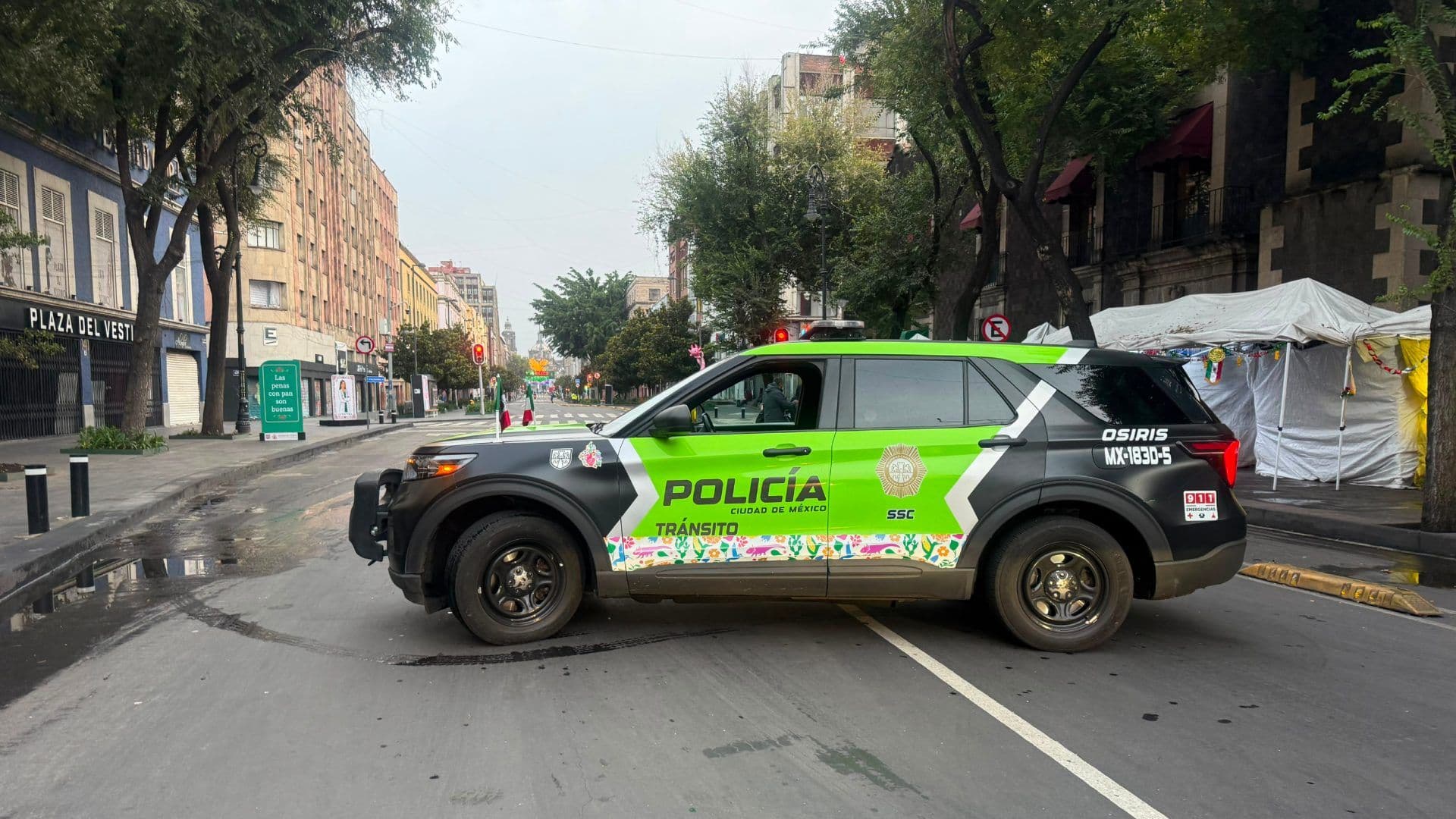 Cortes a la circulación en la zona centro de CDMX