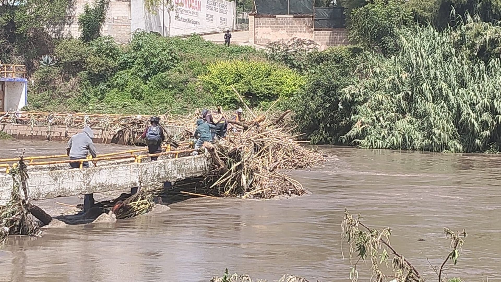Piden apoyo de Protección Civil para retirar los residuos.