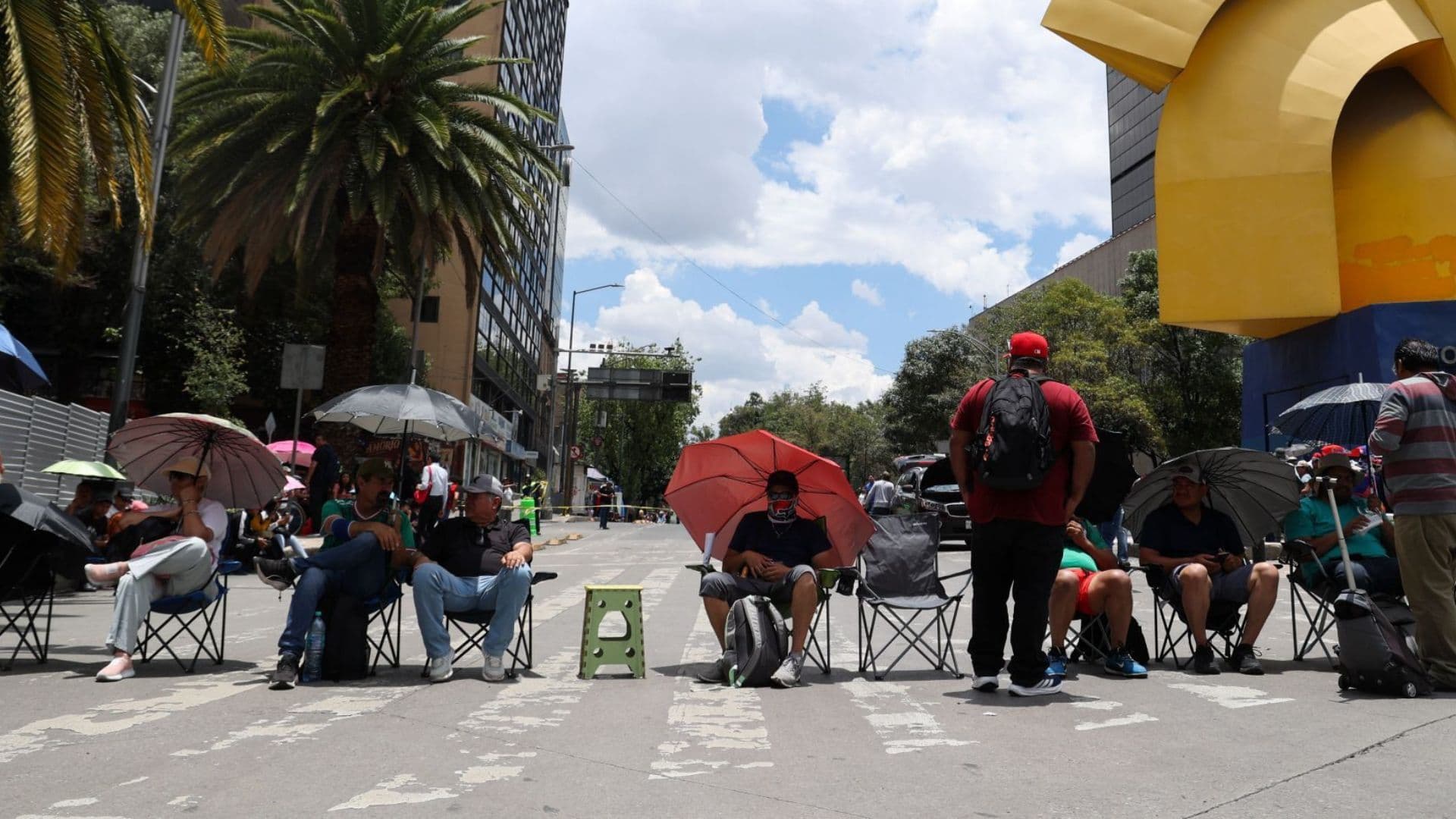 Bloqueo en la Ciudad de México.