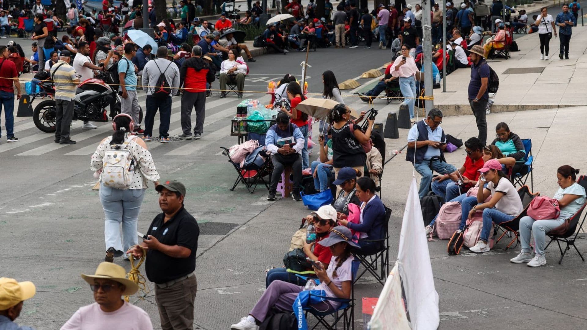 Bloqueo en Paseo de la Reforma y Avenida Bucareli.