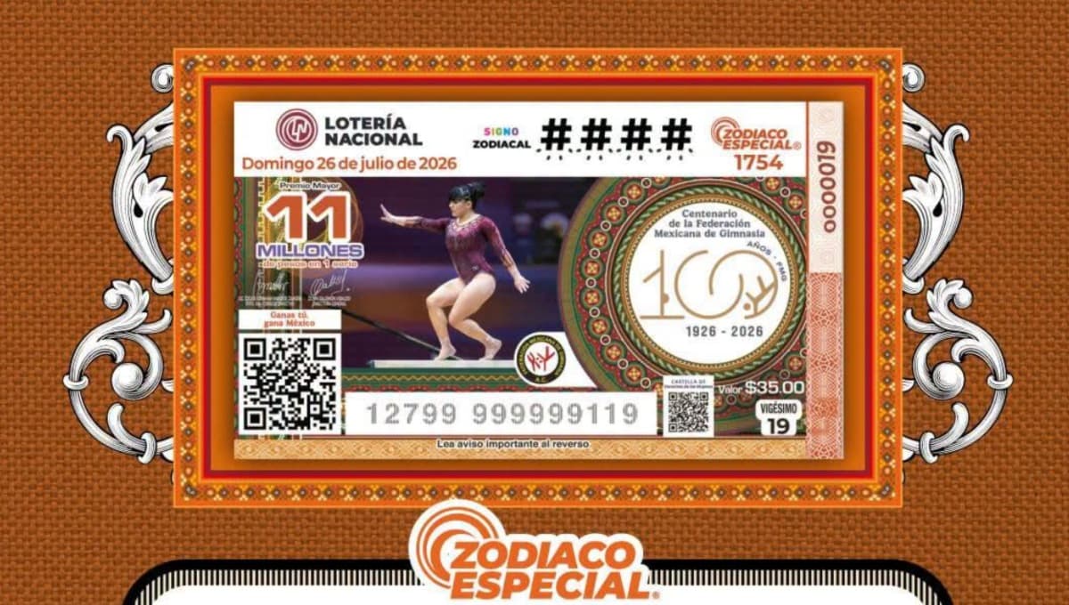 Boleto Lotería Nacional 26 de Julio 2026: Resultados Sorteo Zodiaco 1754