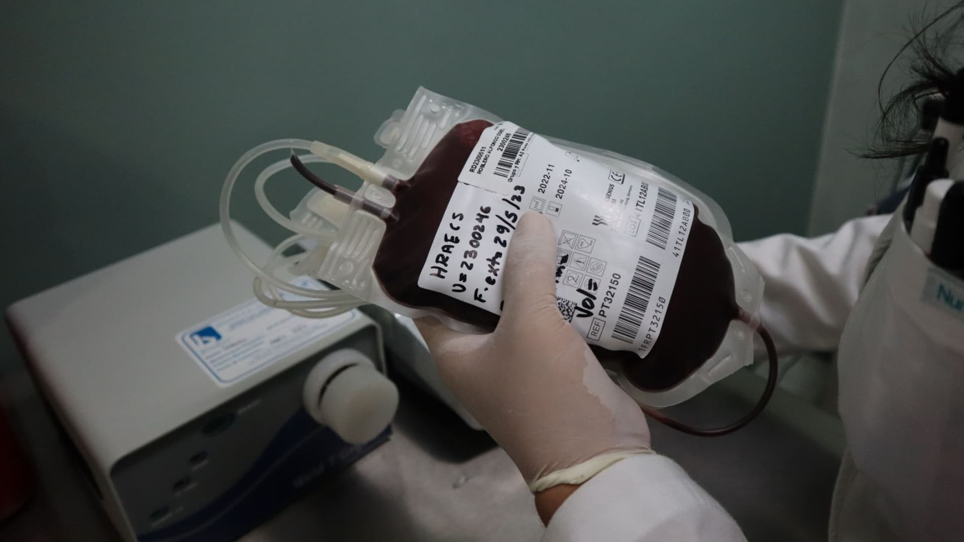 Las autoridades pudieron recuperar las bolsas de sangre.