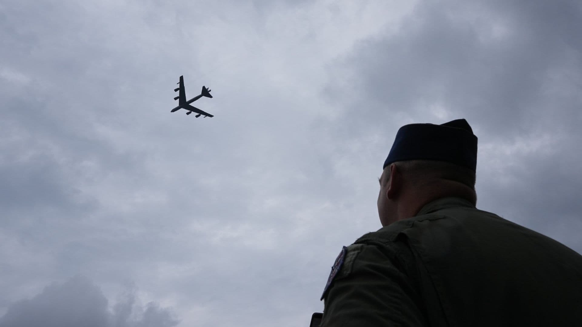 Bombardero B-52 del Escuadrón de Bombardeo de la Base Aérea de Barksdale, en Luisiana, EUA
