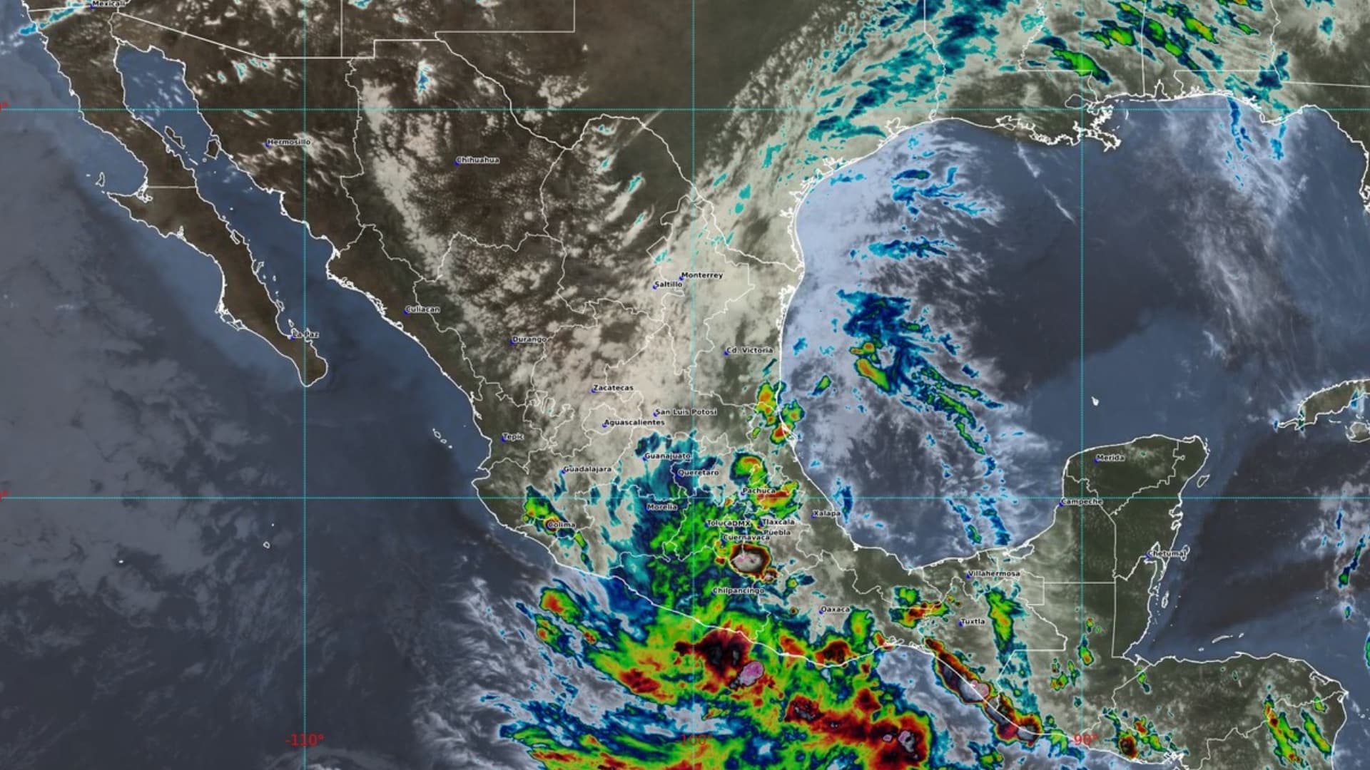 Depresión Tropical Dos-E Evoluciona a Tormenta Tropical Boris Frente a Costas de Guerrero