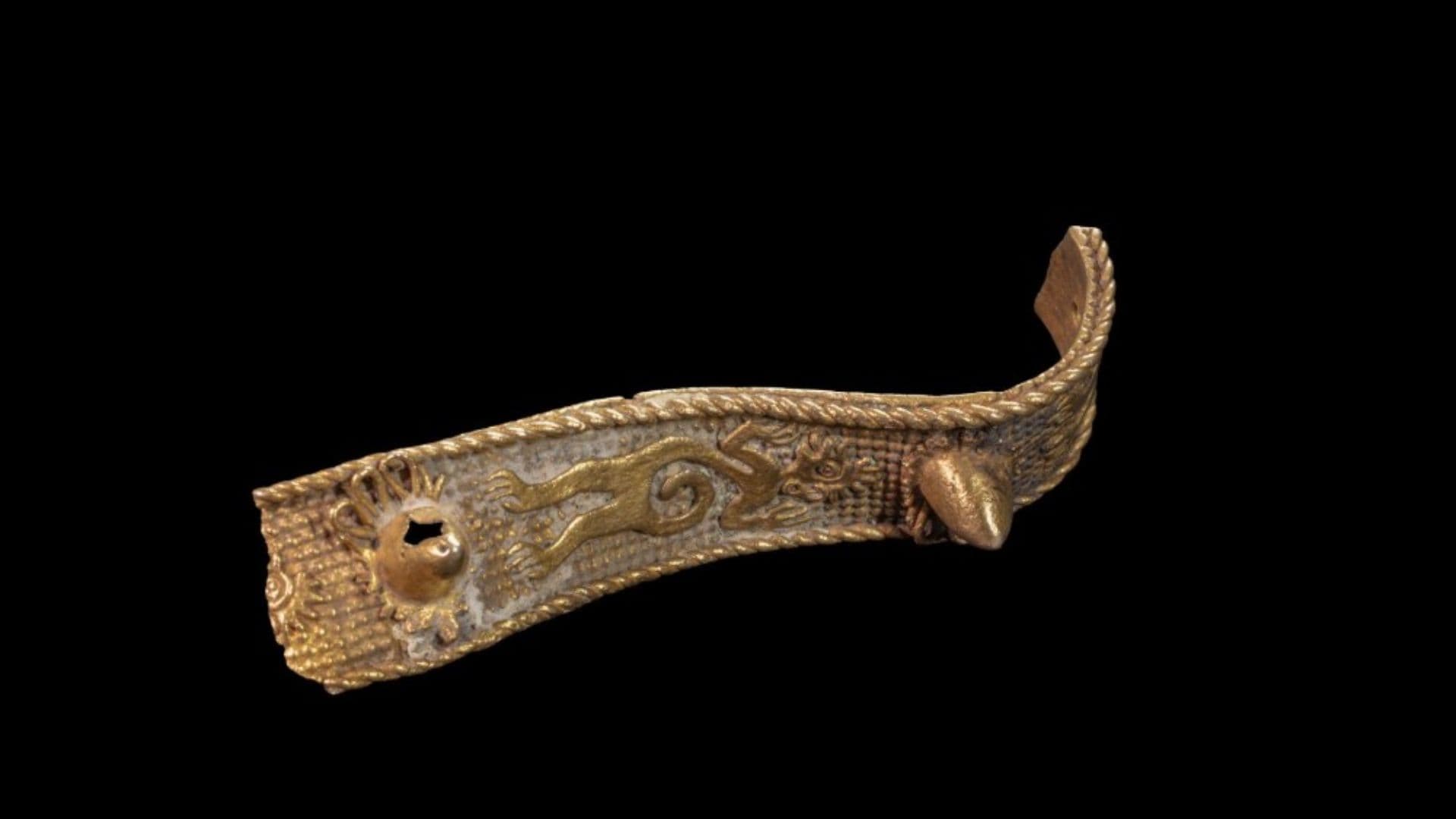 El brazalete pertenece a la colección de orfebrería prehispánica conocida como las “Joyas del pescador”
