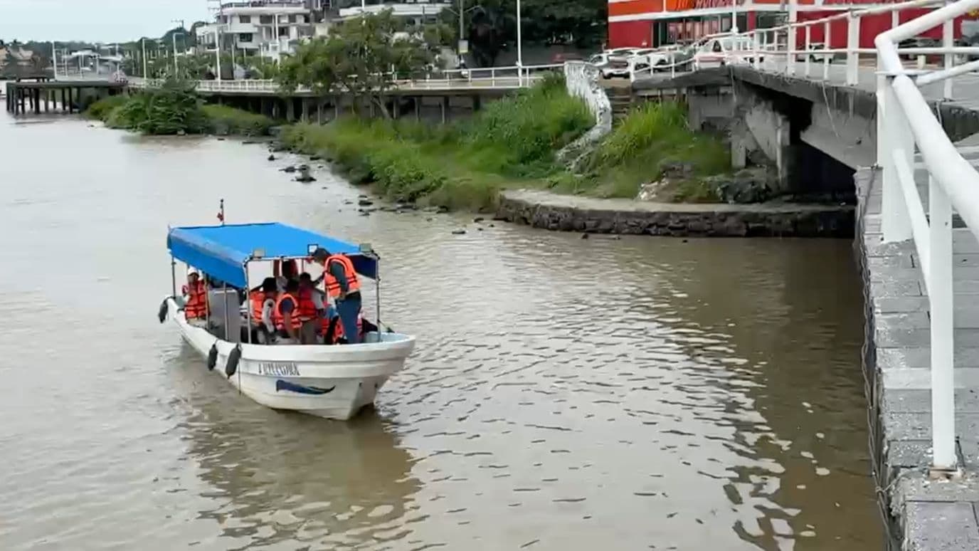 Continúa búsqueda de joven desaparecido en el río Tuxpan.