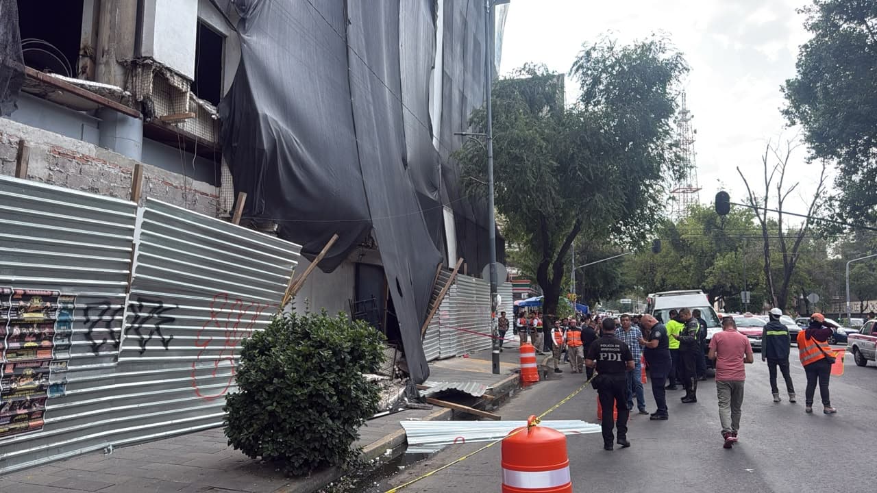 La estructura de la Fiscalía CDMX colapsó y provocó lesiones en al menos dos personas
