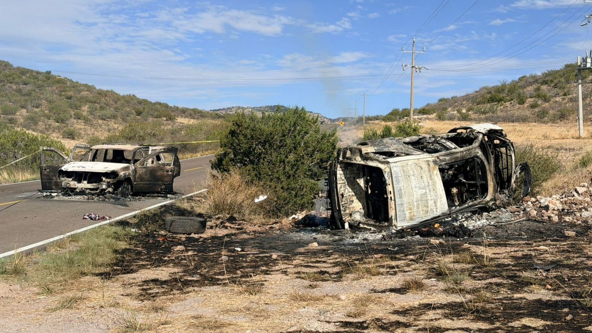 Enfrentamiento en San Francisco de Borja, Chihuahua, Deja 5 Muertos y Vehículos Calcinados