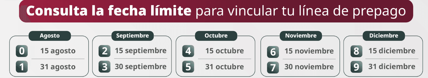 Nuevas fechas de registro de líneas telefónicas