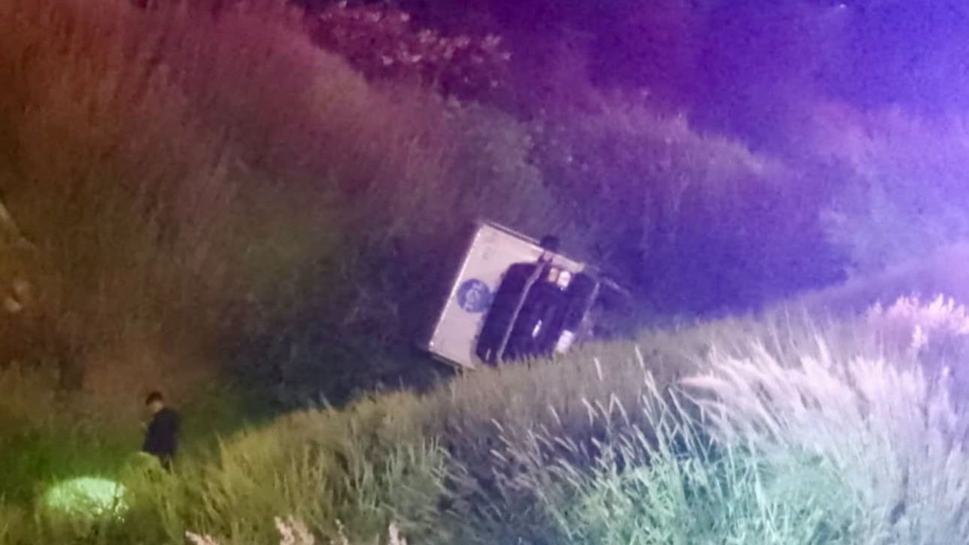 Accidente de camioneta en el Periférico Ecológico de Puebla.