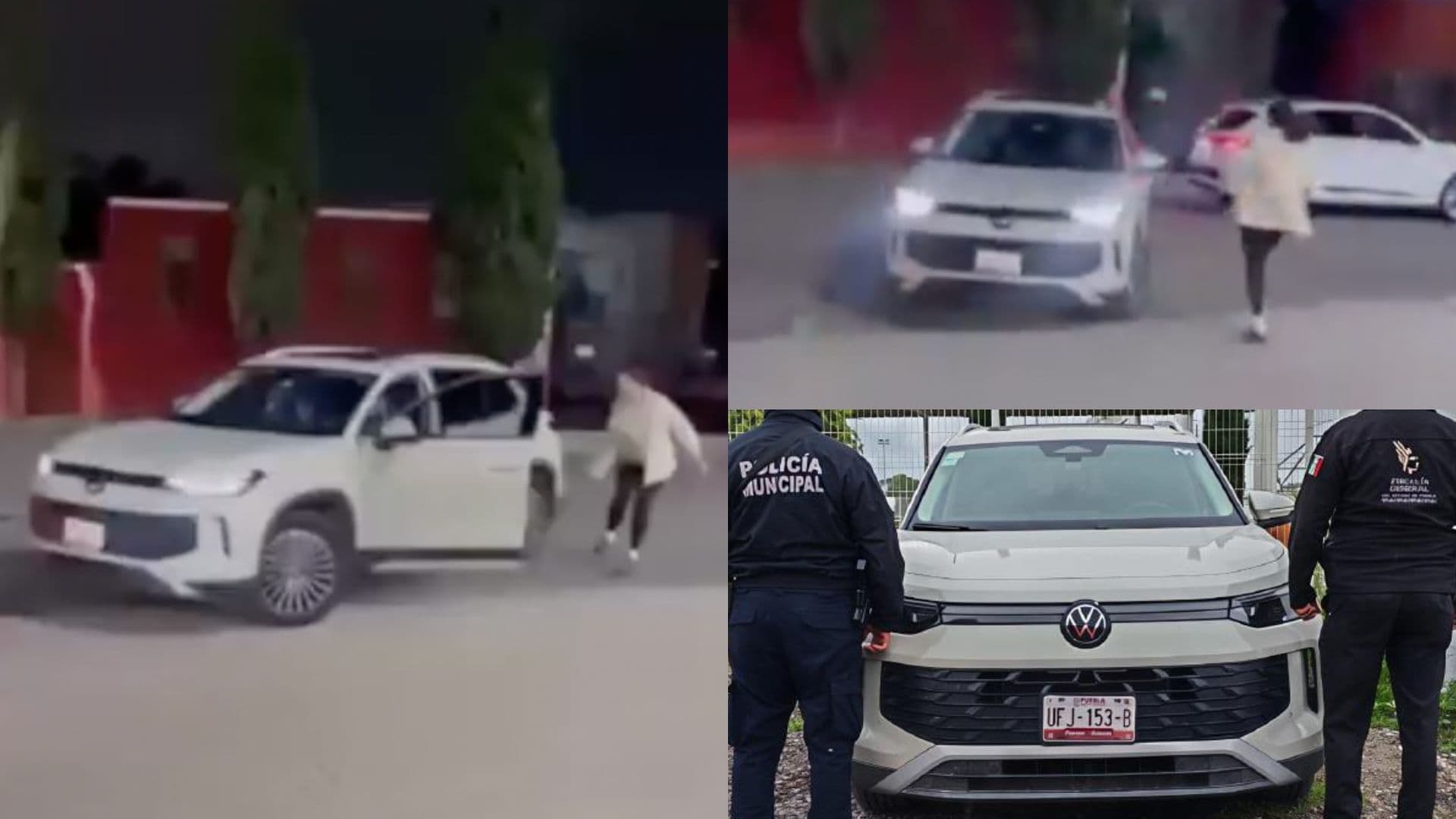 Camioneta recuperada tras asalto en Puebla.