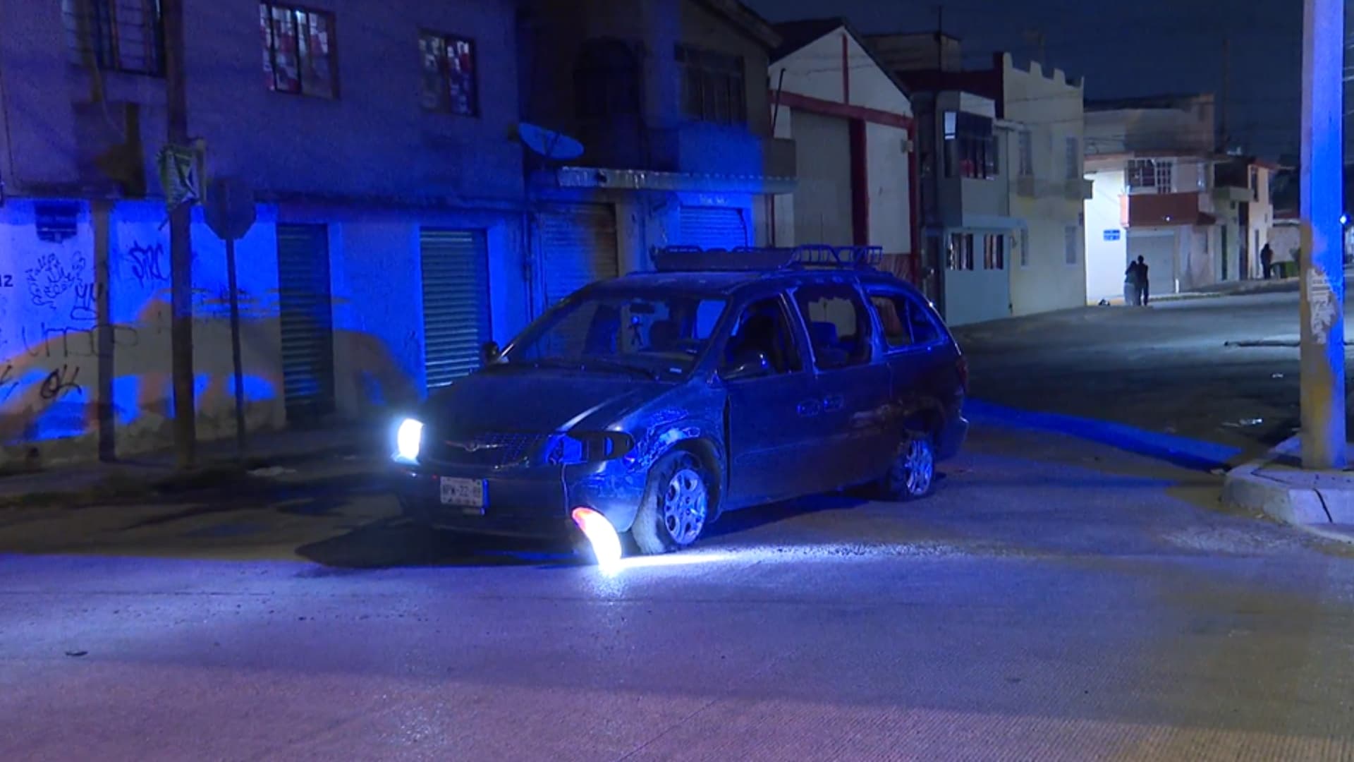 Policía Estatal resguardó la zona para investigar lo ocurrido durante la madrugada.