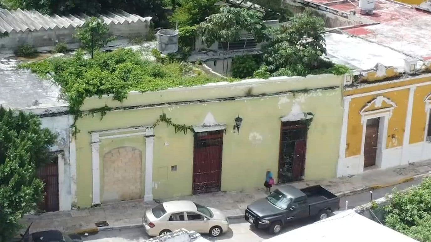 Casa en deterioro en Campeche.