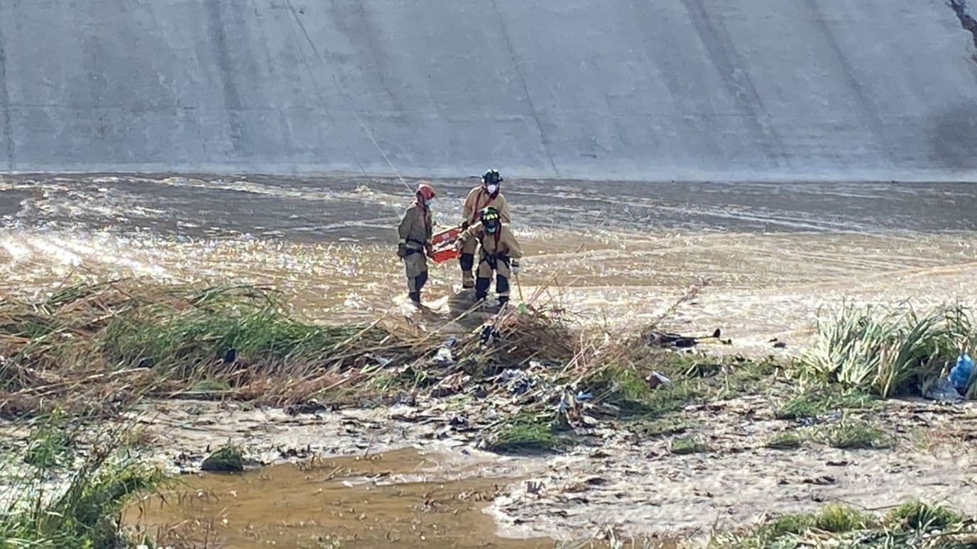 Localizan Hombre sin Vida en la Canalización del Río Tijuana