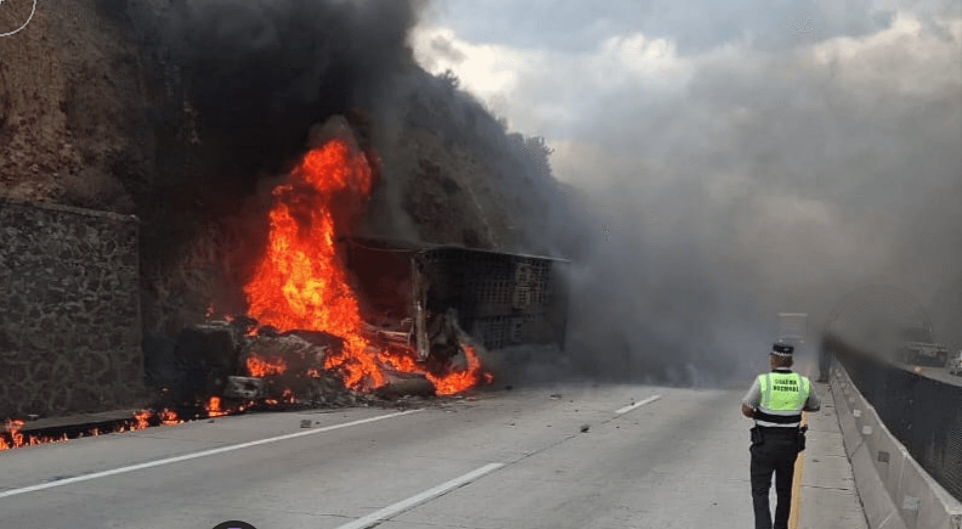 Accidente en el Libramiento Norte, en Hidalgo, el 26 de mayo de 2026.