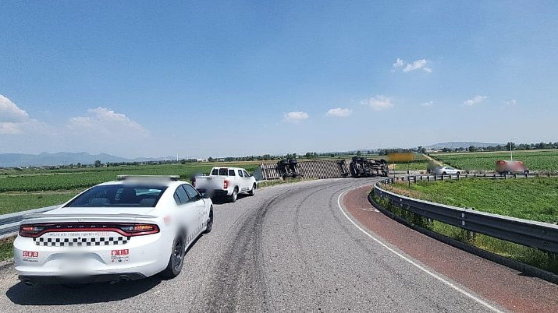 Accidente en el Libramiento Norte de la Ciudad de México el 14 de julio de 2026. Foto: X @GN_Carreteras