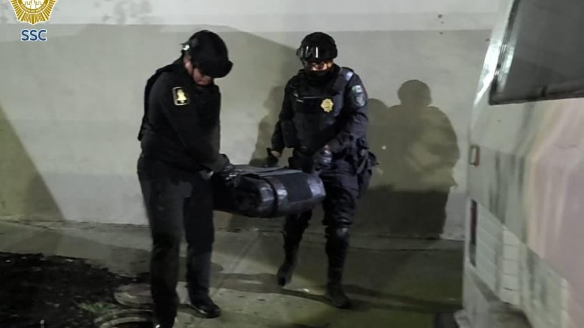Traslado de cartuchos asegurados en Azcapotzalco