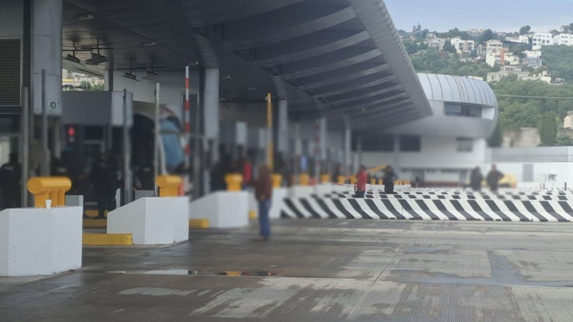 Bloqueo en la Caseta de Tlalpan.