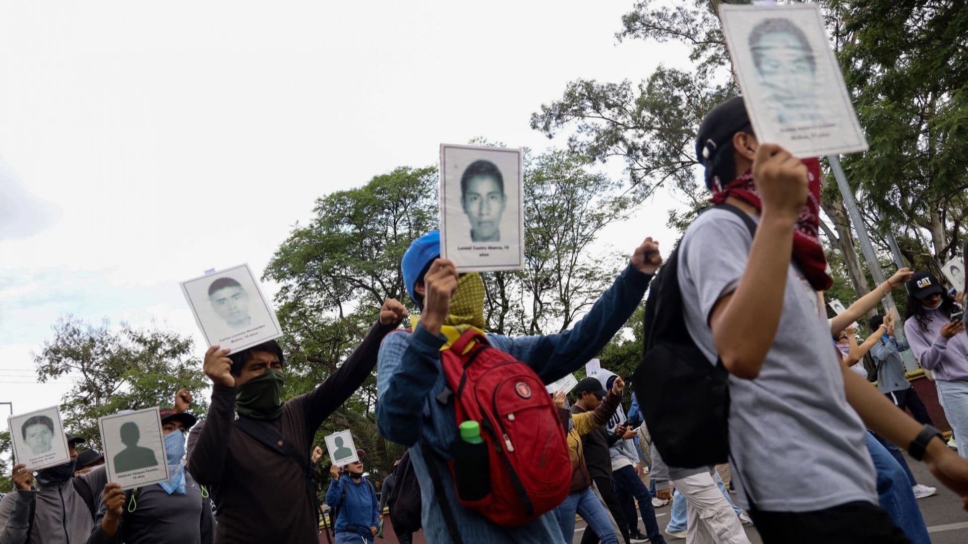 Protesta de normalistas por caso Ayotzinapa