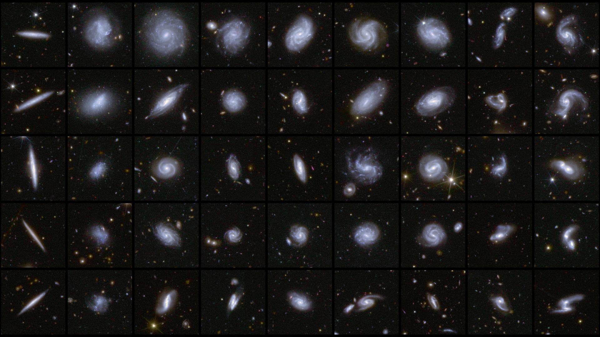 Galaxias fotografiadas por Euclid