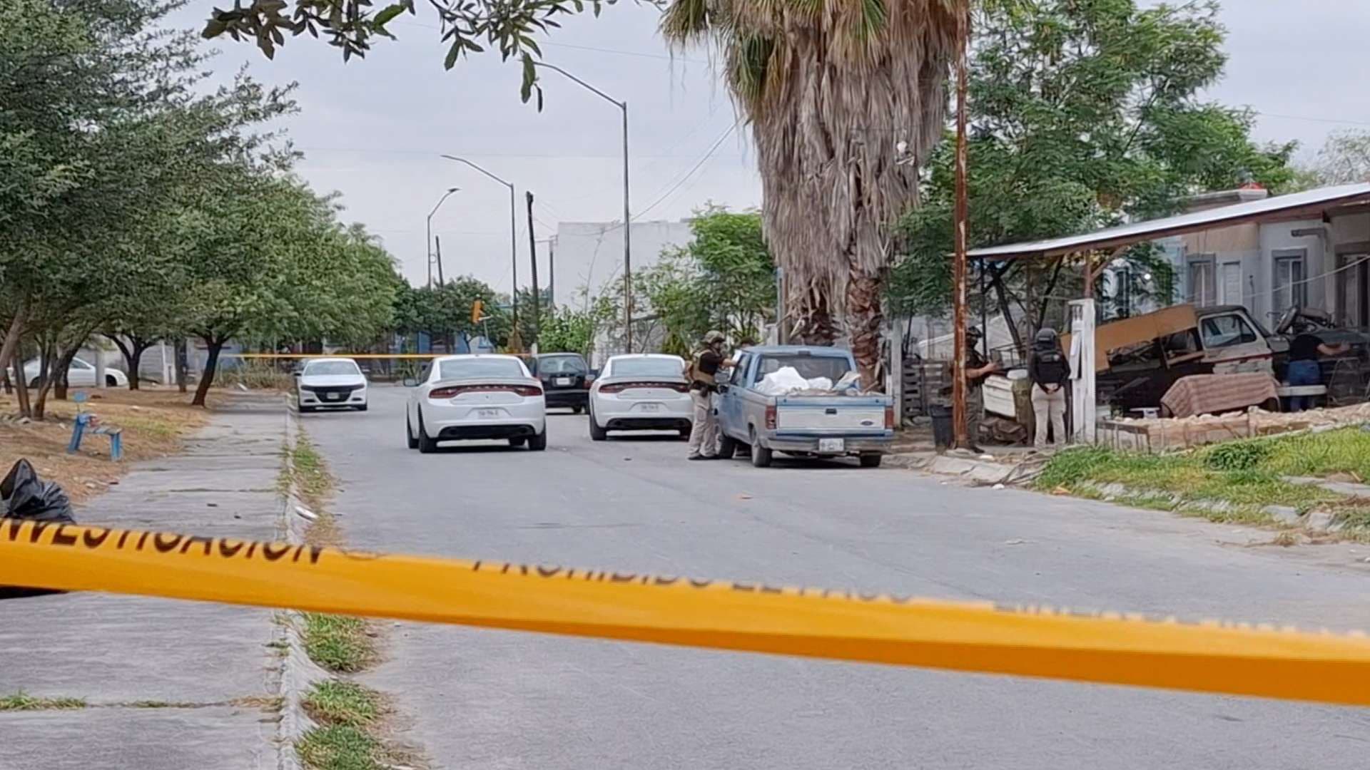 Acordonamiento por cateo en Cadereyta, NL