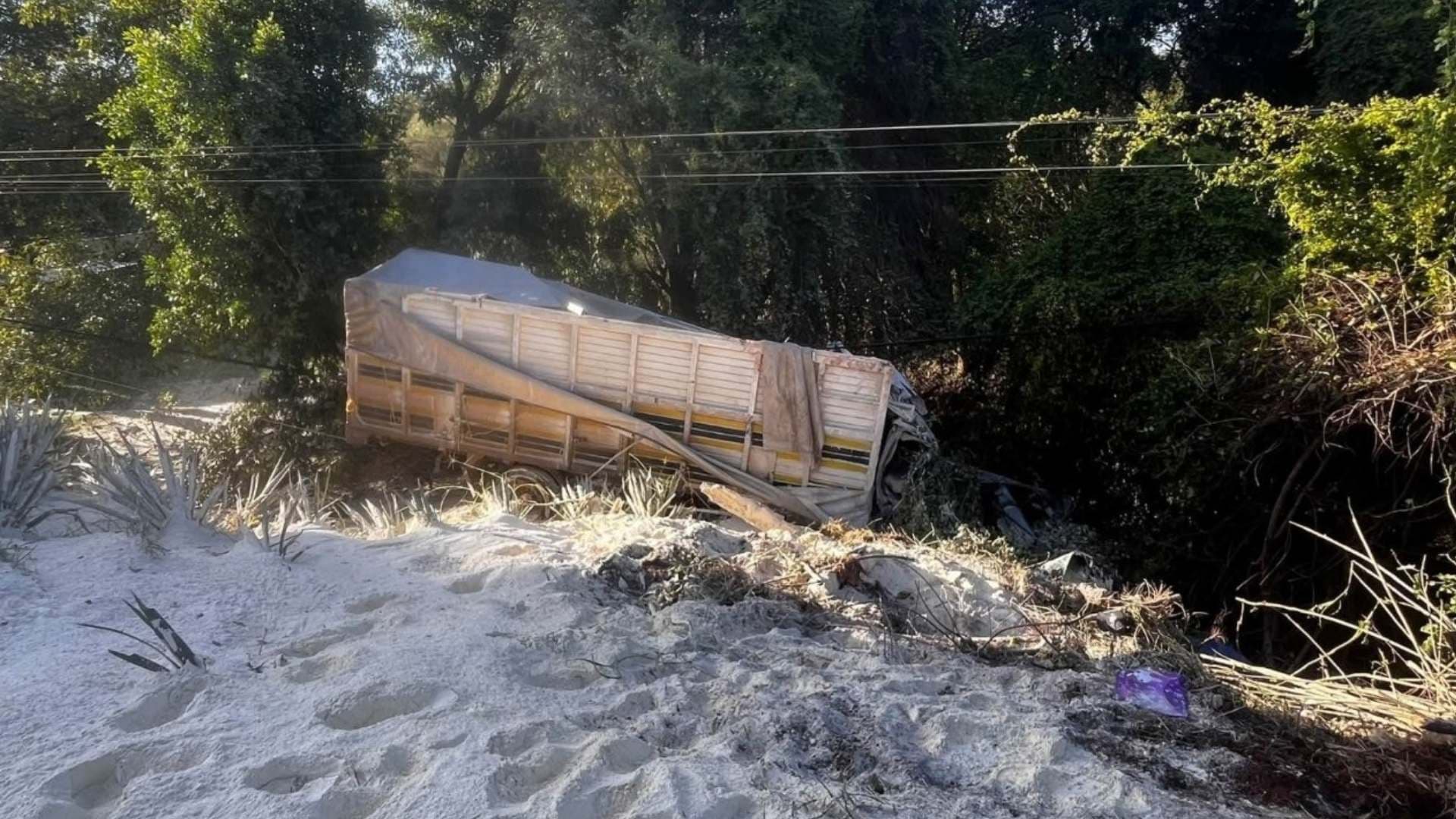 volcadura en Los Altos de Jalisco