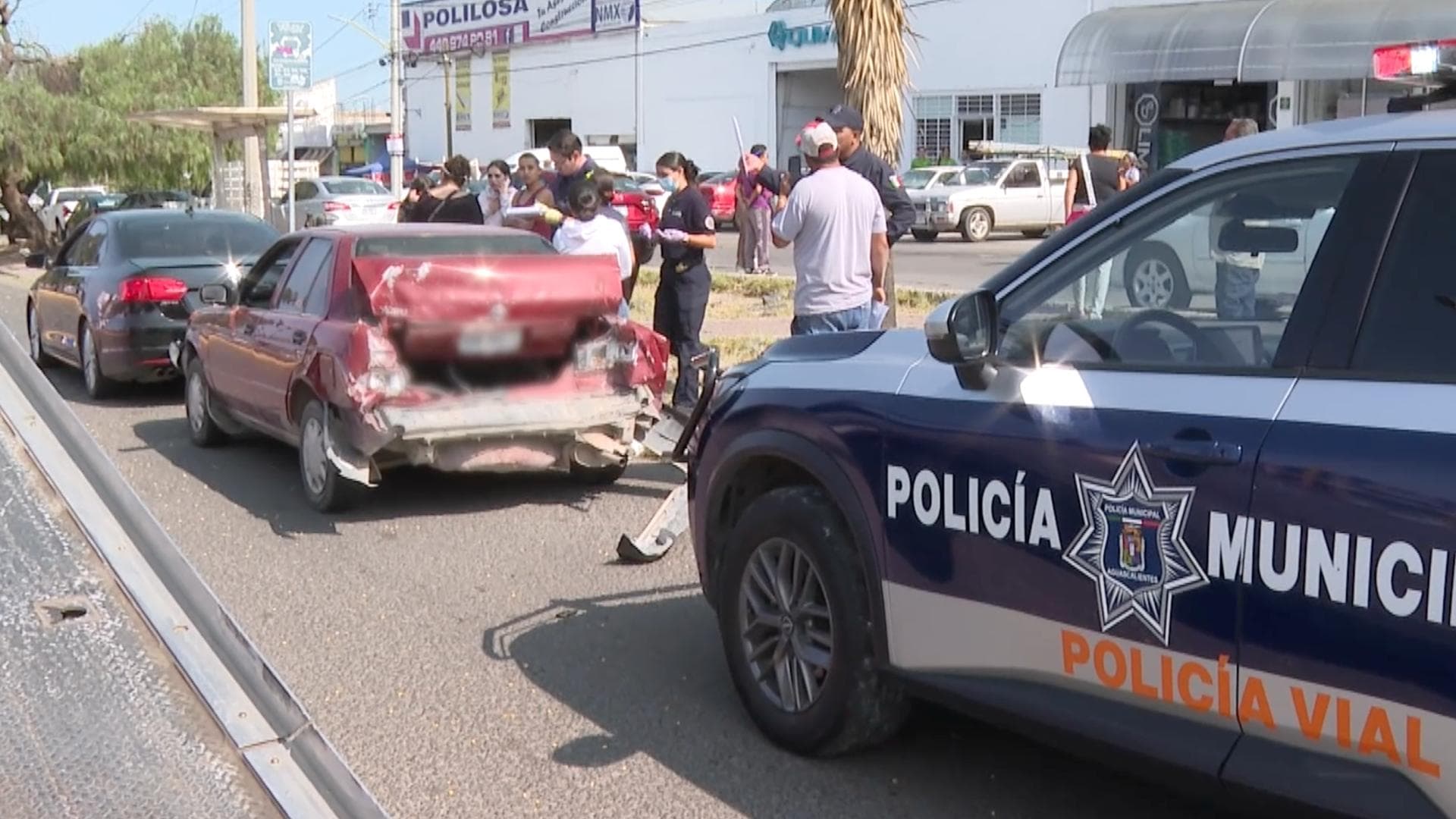 Choque en Aguascalientes