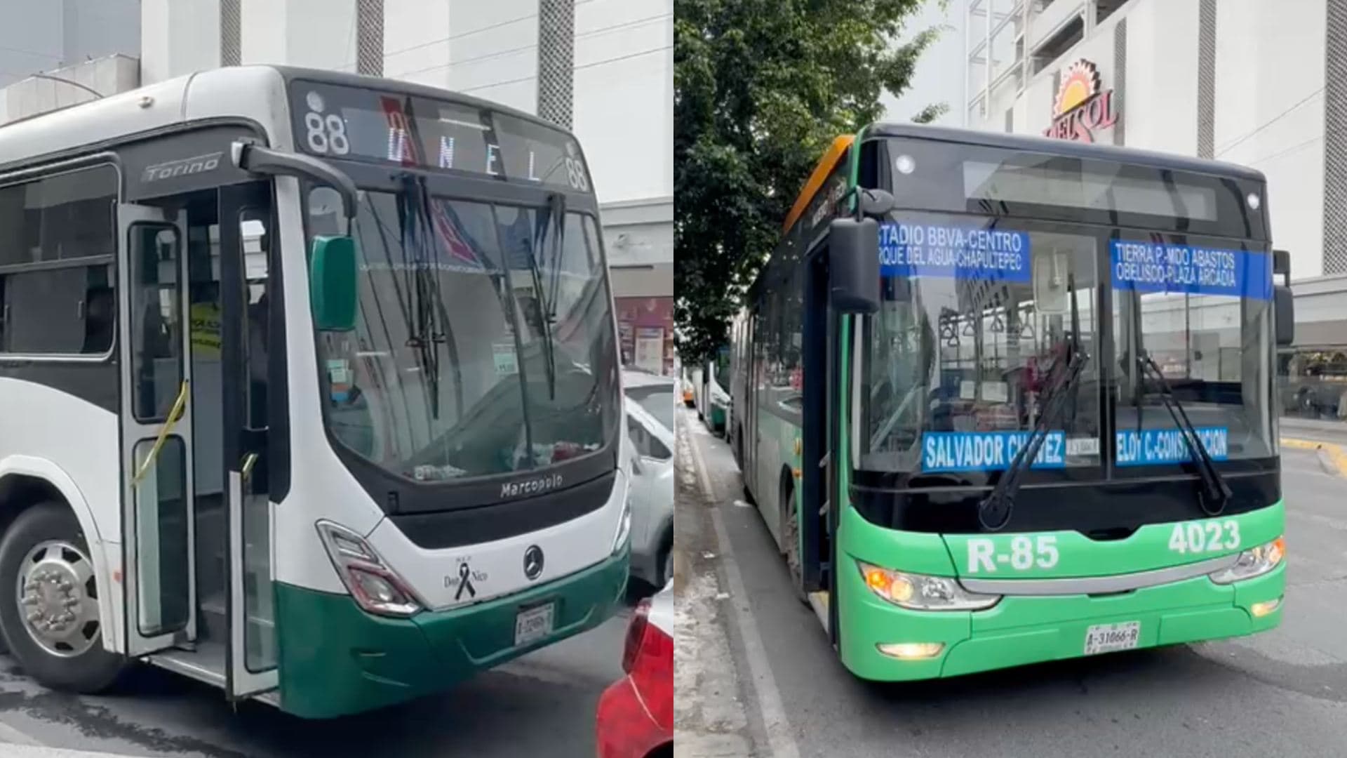 Choque entre rutas urbanas