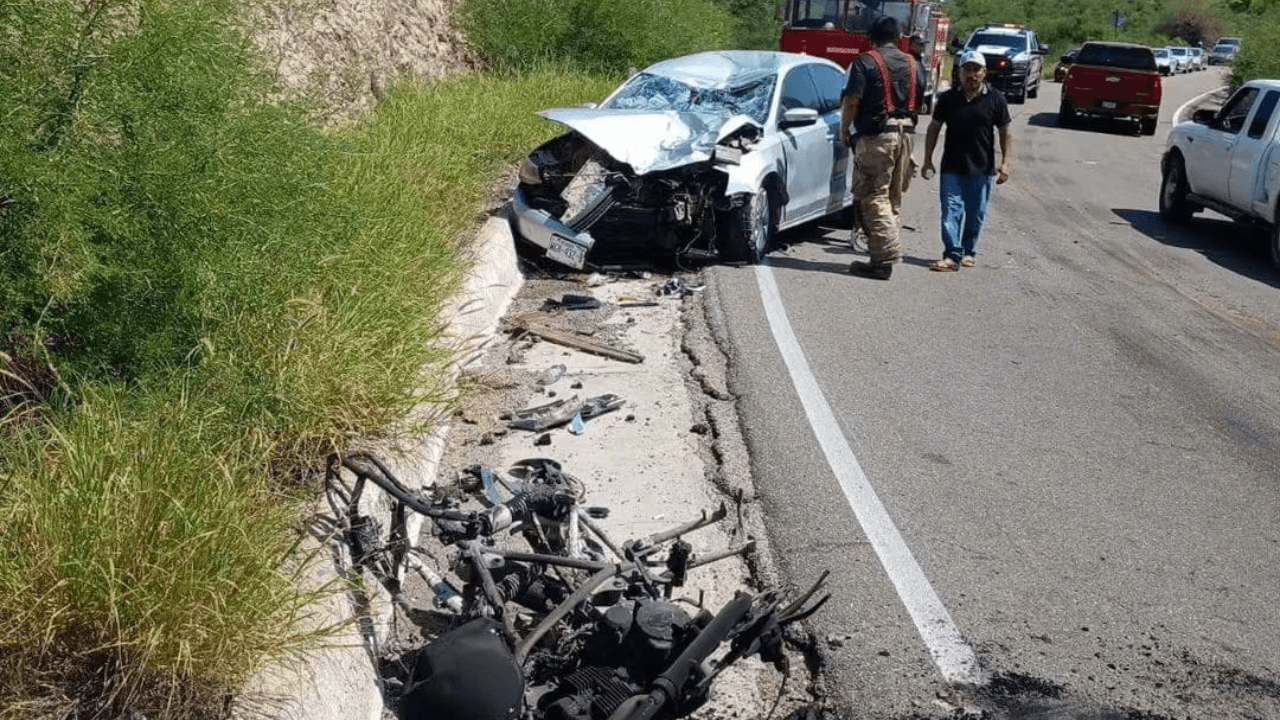 Pareja de Motociclistas Resulta Herida Tras Choque Frontal en Carretera de Ures