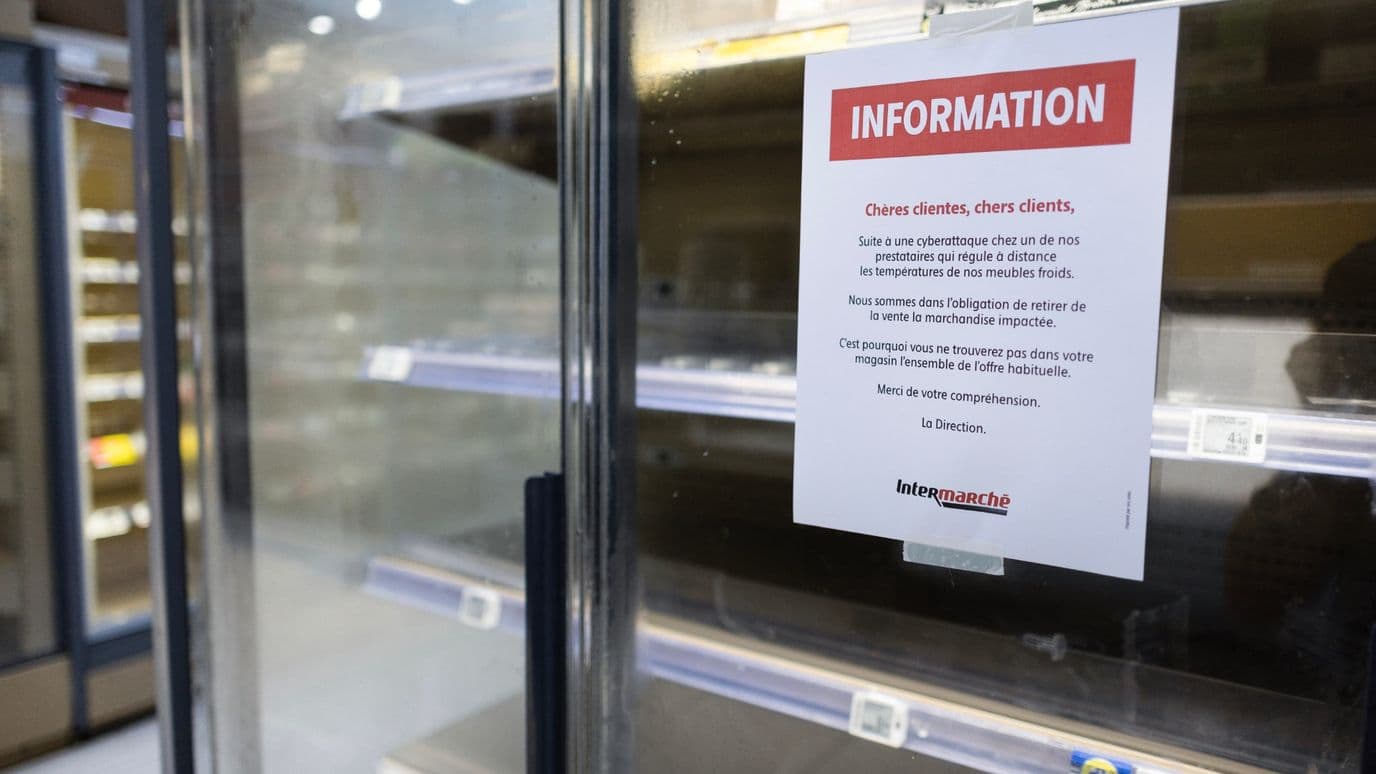 Ciberatque en supermercados de Francia