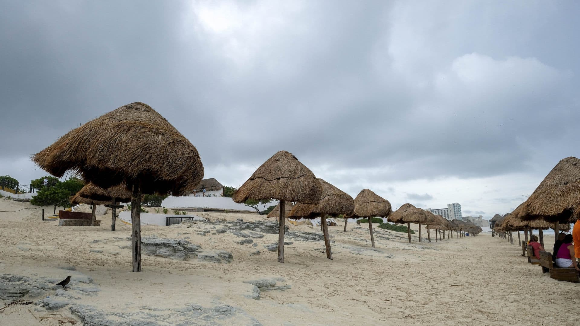Cielo nublado en Cancún por la tormenta tropical Helene en septiembre de 2024. Foto: Cuartoscuro | Archivo