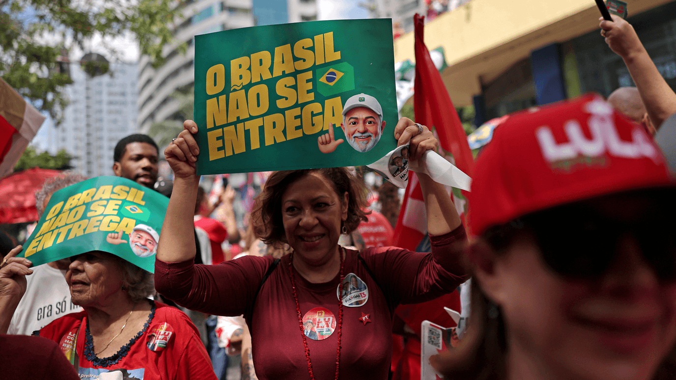 Simpatizantes de Lula en Brasil