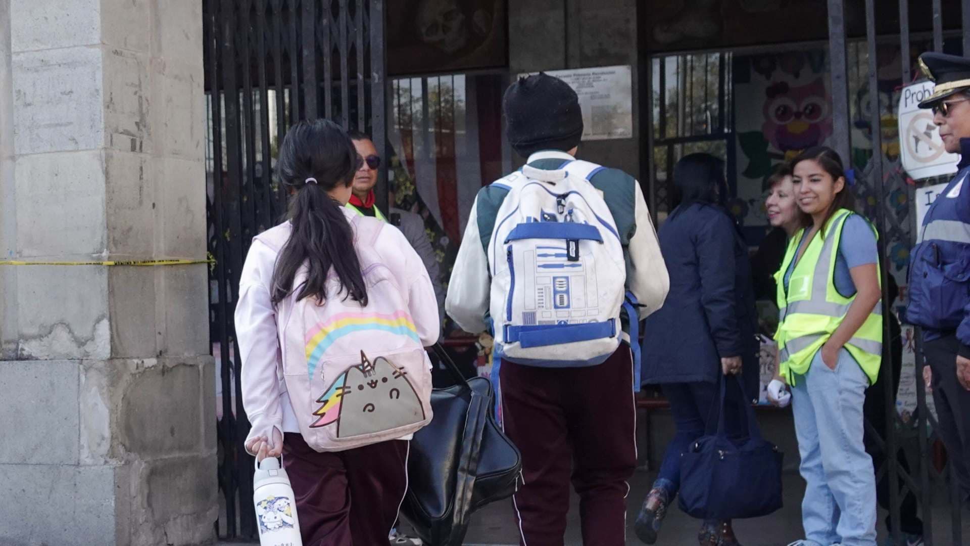 Entrada de alumnos a escuela en Ciudad de México en abril 2026. Foto: Cuartoscuro | Archivo