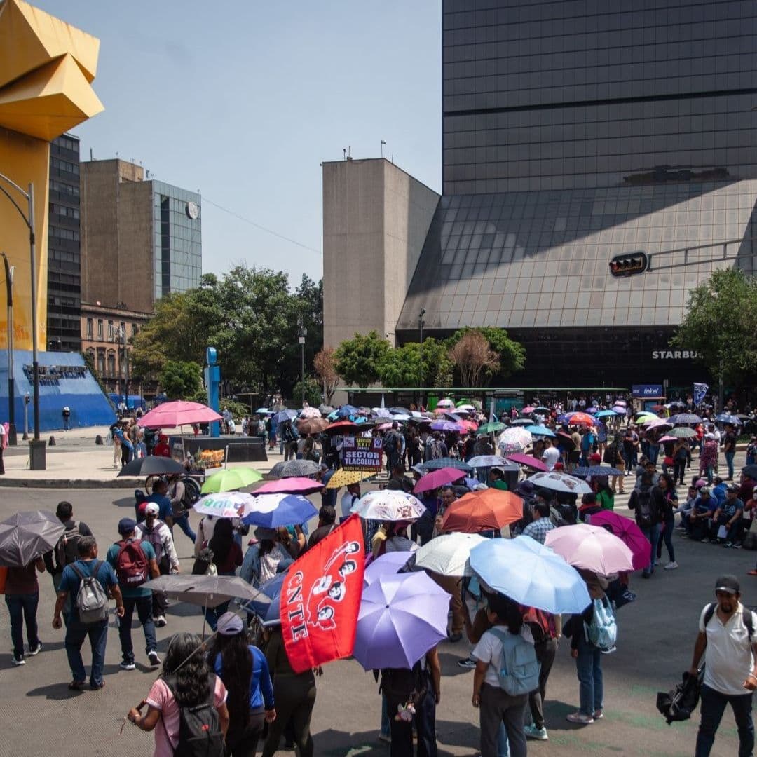 CNTE realiza bloqueos en CDMX